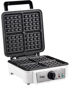 Gadgy Gaufrier Professionnel 1200W - Appareil à Gaufres pour 4 Gaufres de 8x8cm