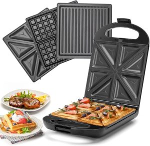 Taylor Swoden 3-en-1 XXL 4 Sandwichs Gril Gaufrier Bruno